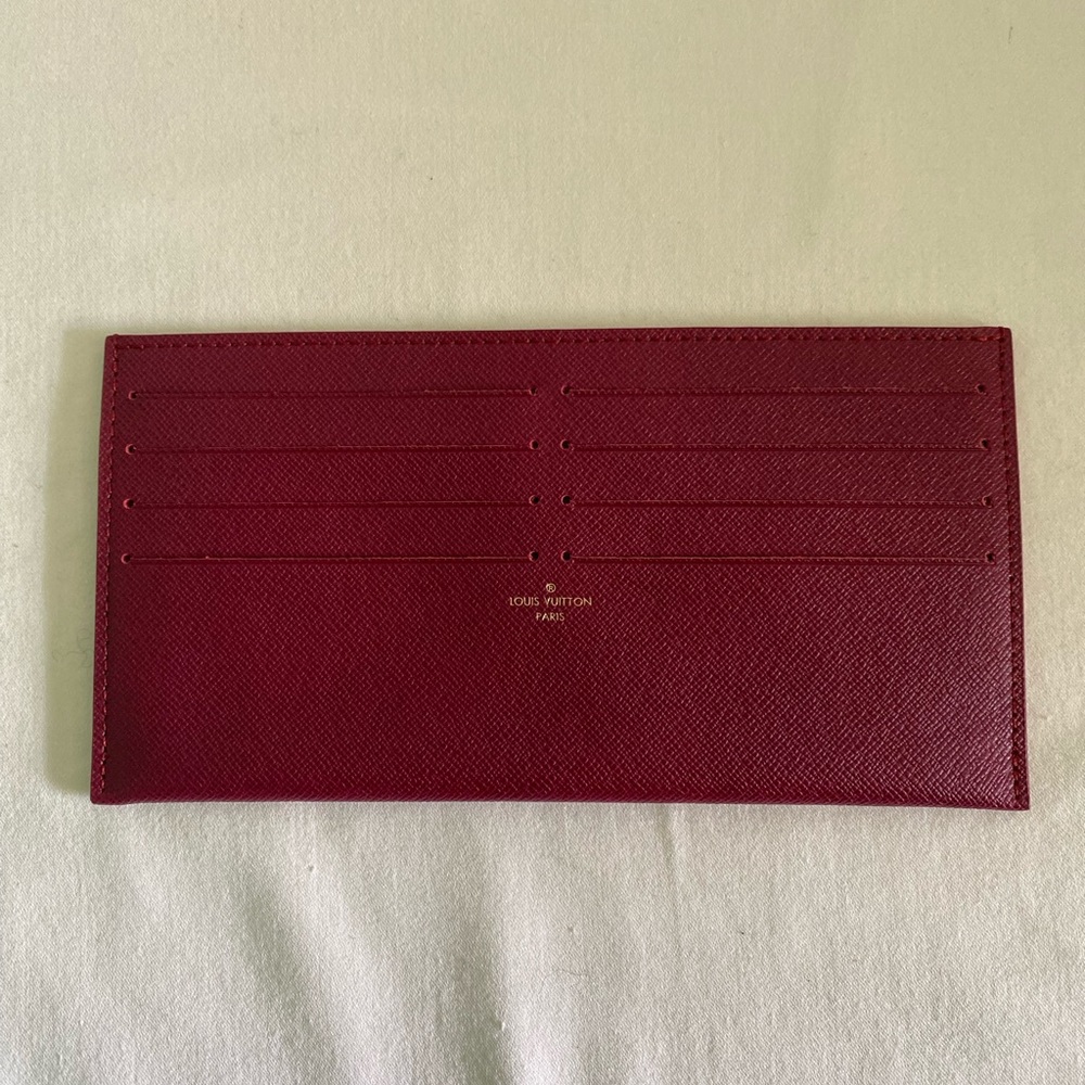 Louis Vuitton Felicie wallet insert pivoine